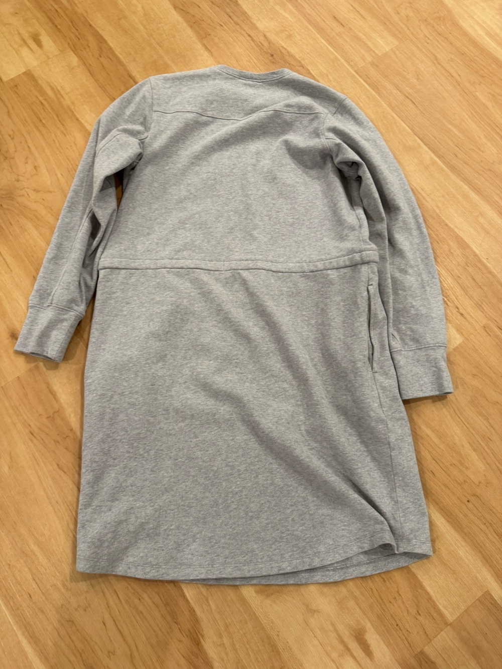 NWT Pact Organic CloudKnit Sweatshirt Dress Size S Gray - Picture 3 of 5